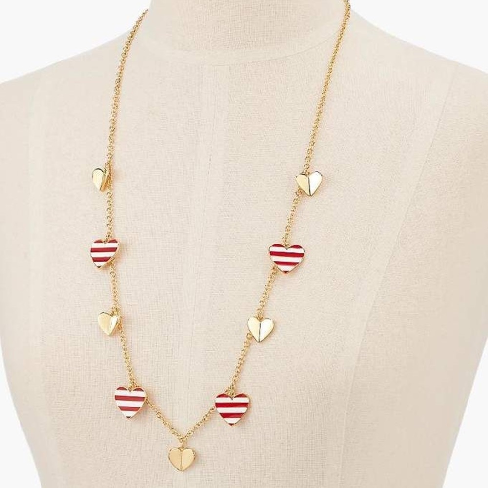 Talbots heart charm necklace